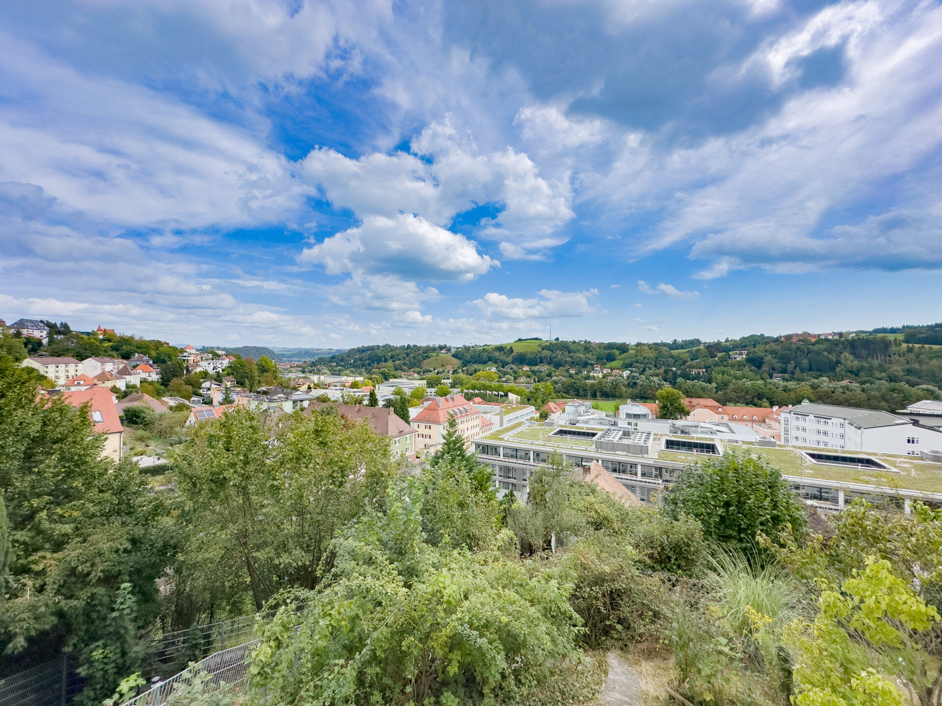 Ausblick vom Balkon