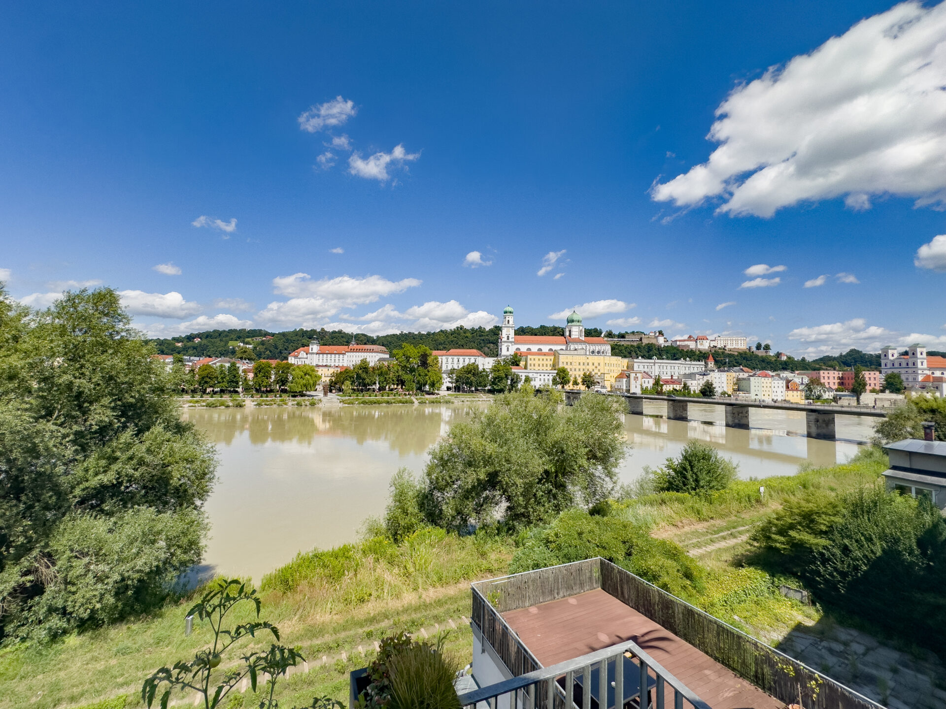 Ausblick vom Balkon