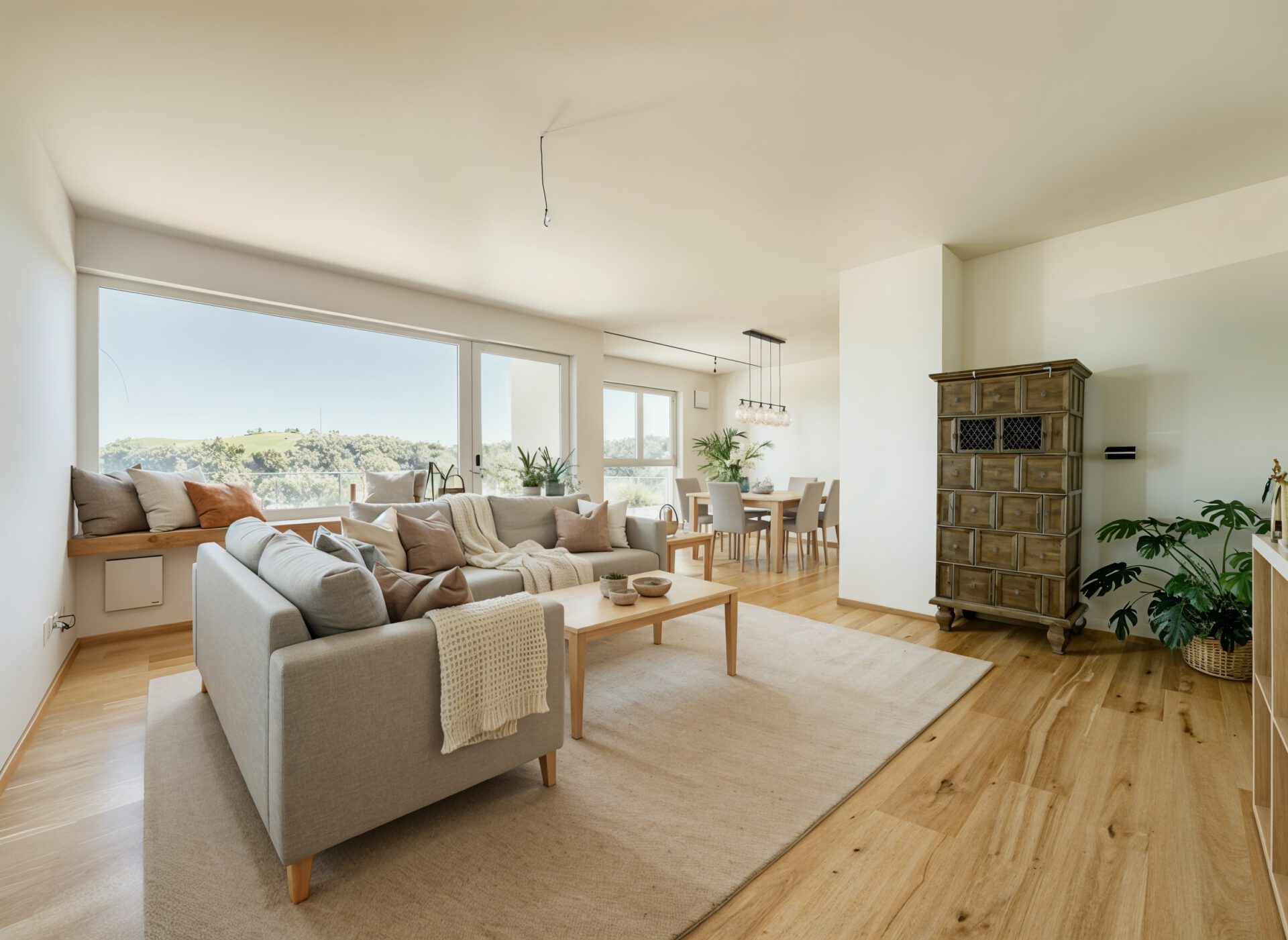 direkter Zugang zum Balkon - (KI generiert)