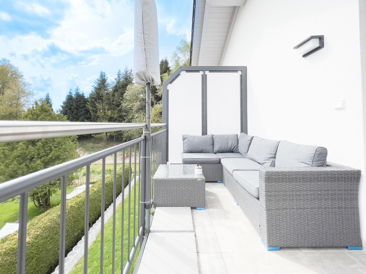 großzügiger Balkon