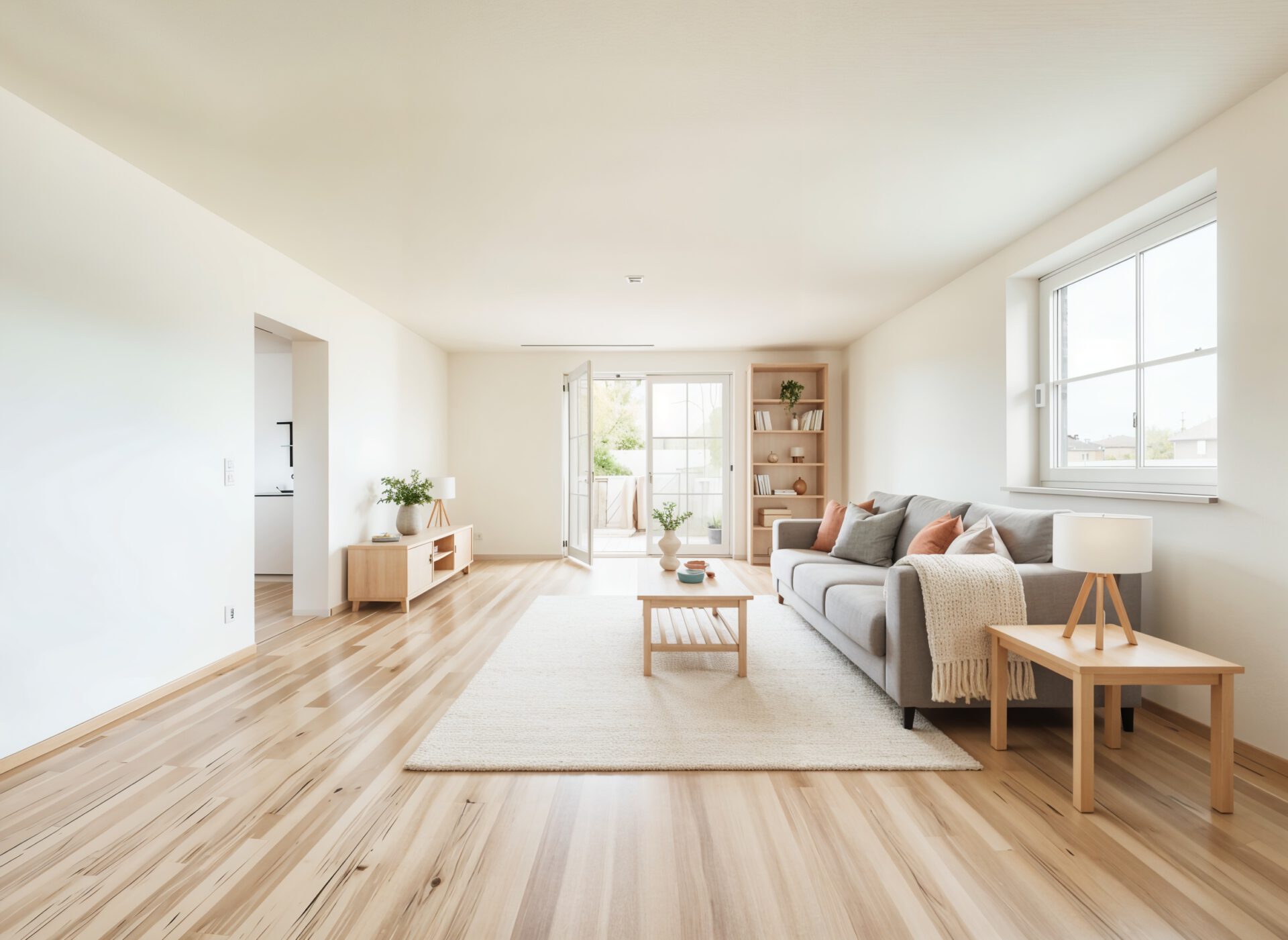 Whg. EG, Wohnzimmer - (KI generiert)