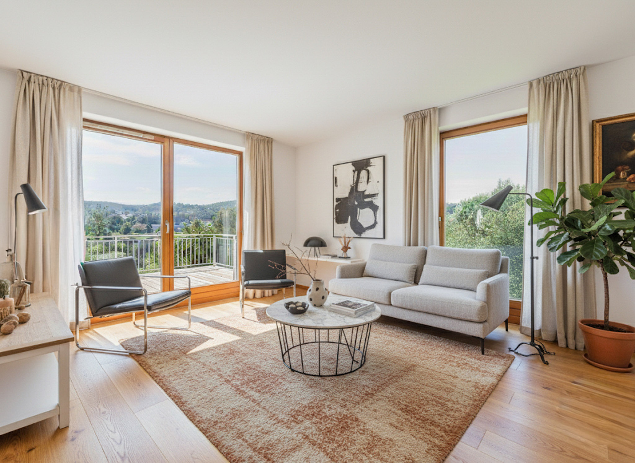 Wohnzimmer im EG - (KI generiert)