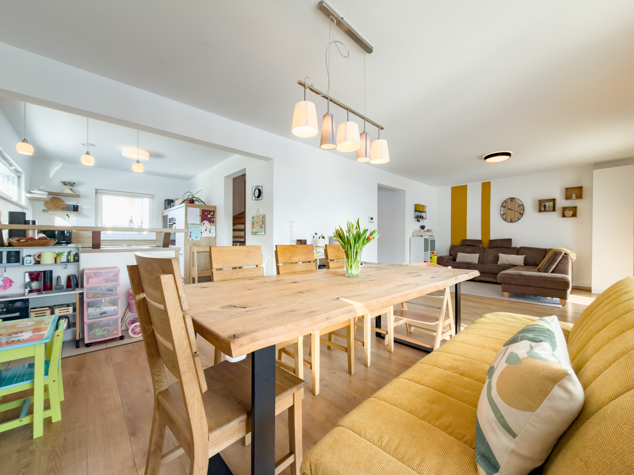 offener Wohn-, Essbereich