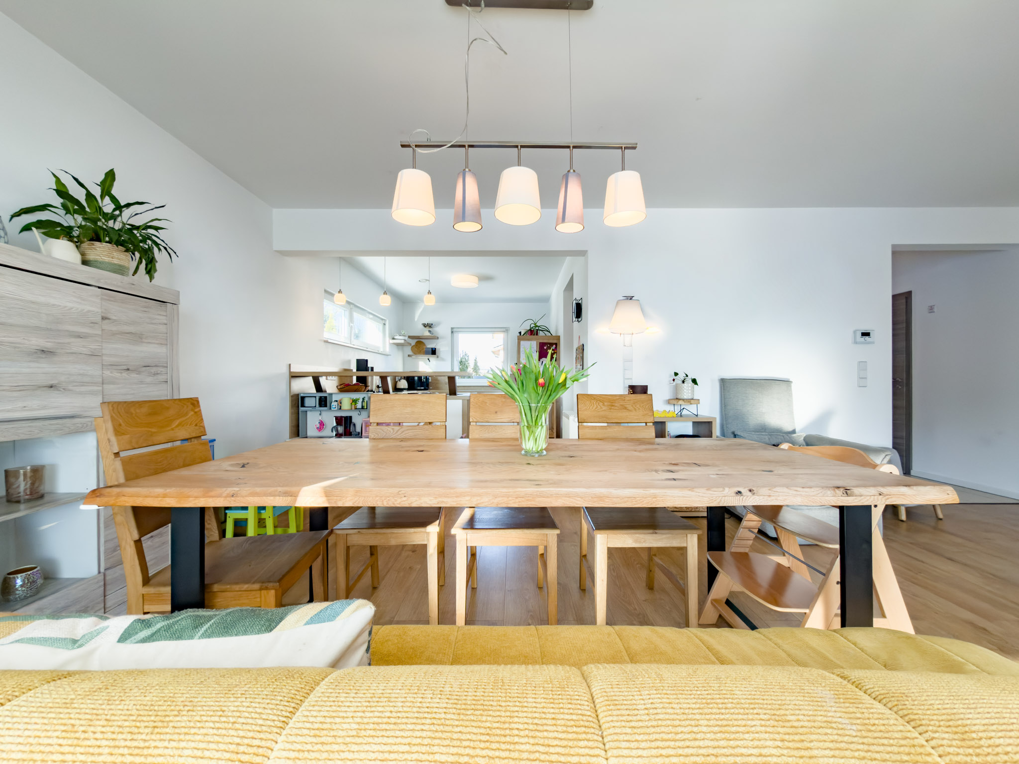 offener Wohn-, Essbereich