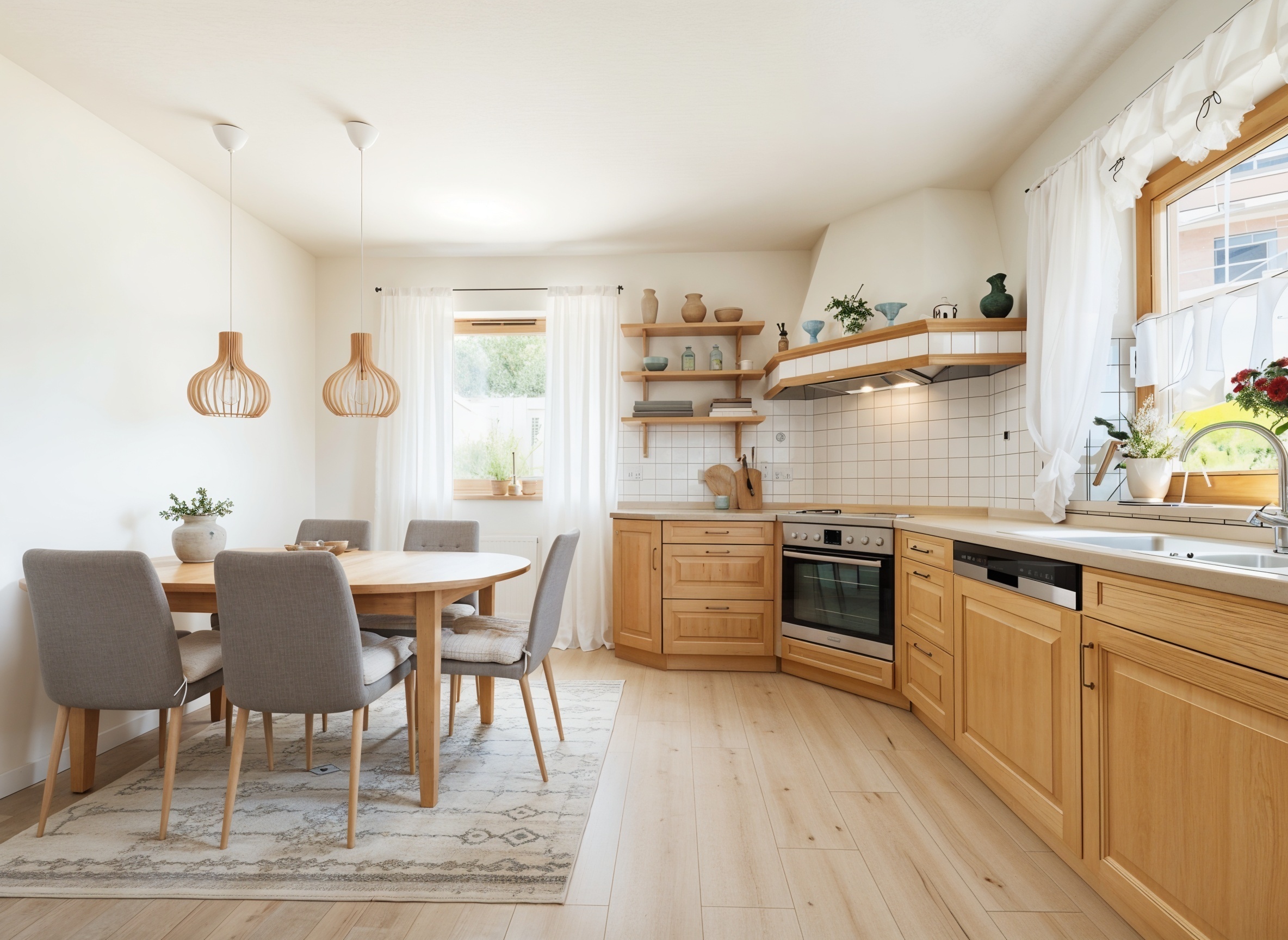 Einbauküche mit Essplatz im EG