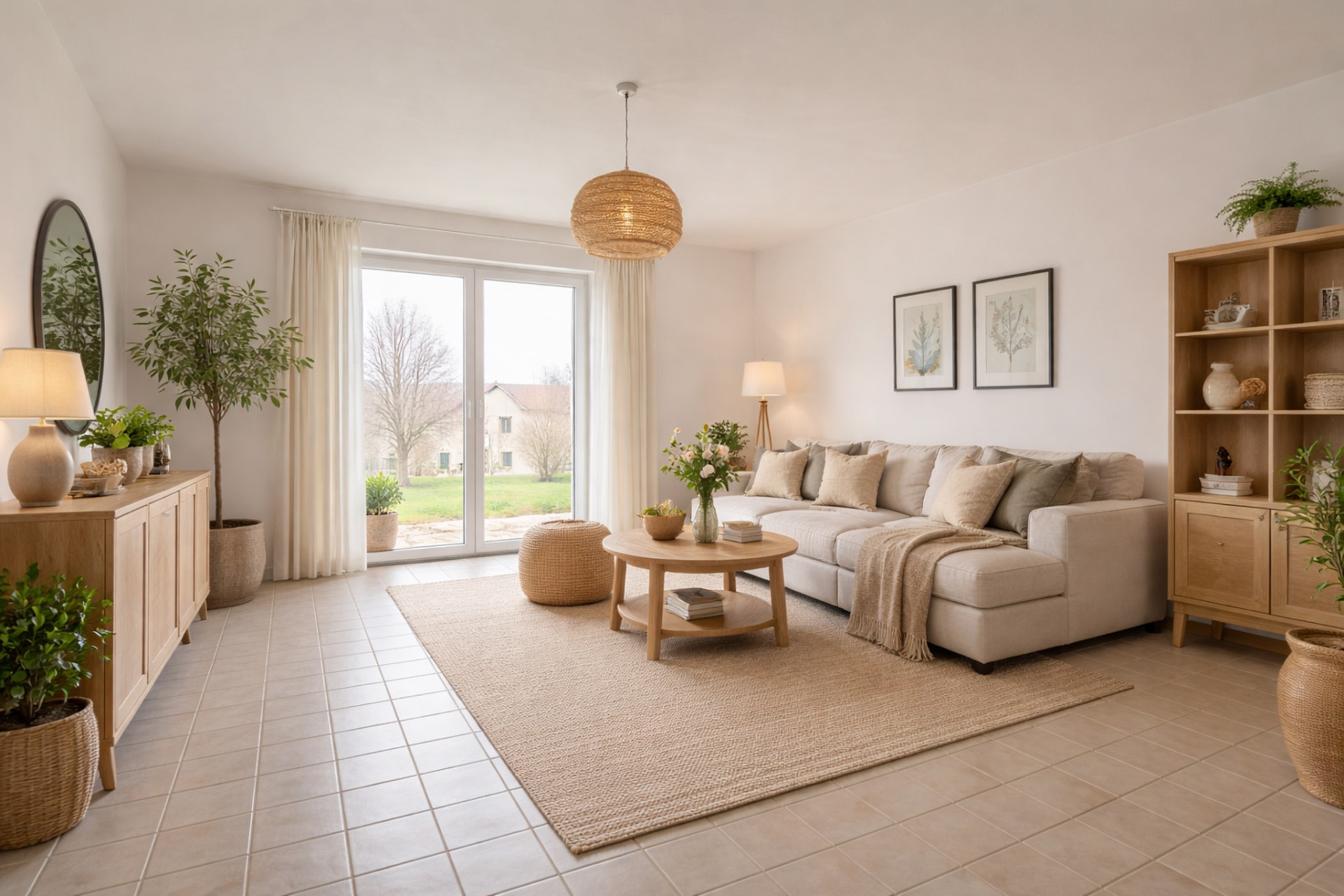 Wohnzimmer im UG (KI generiert)