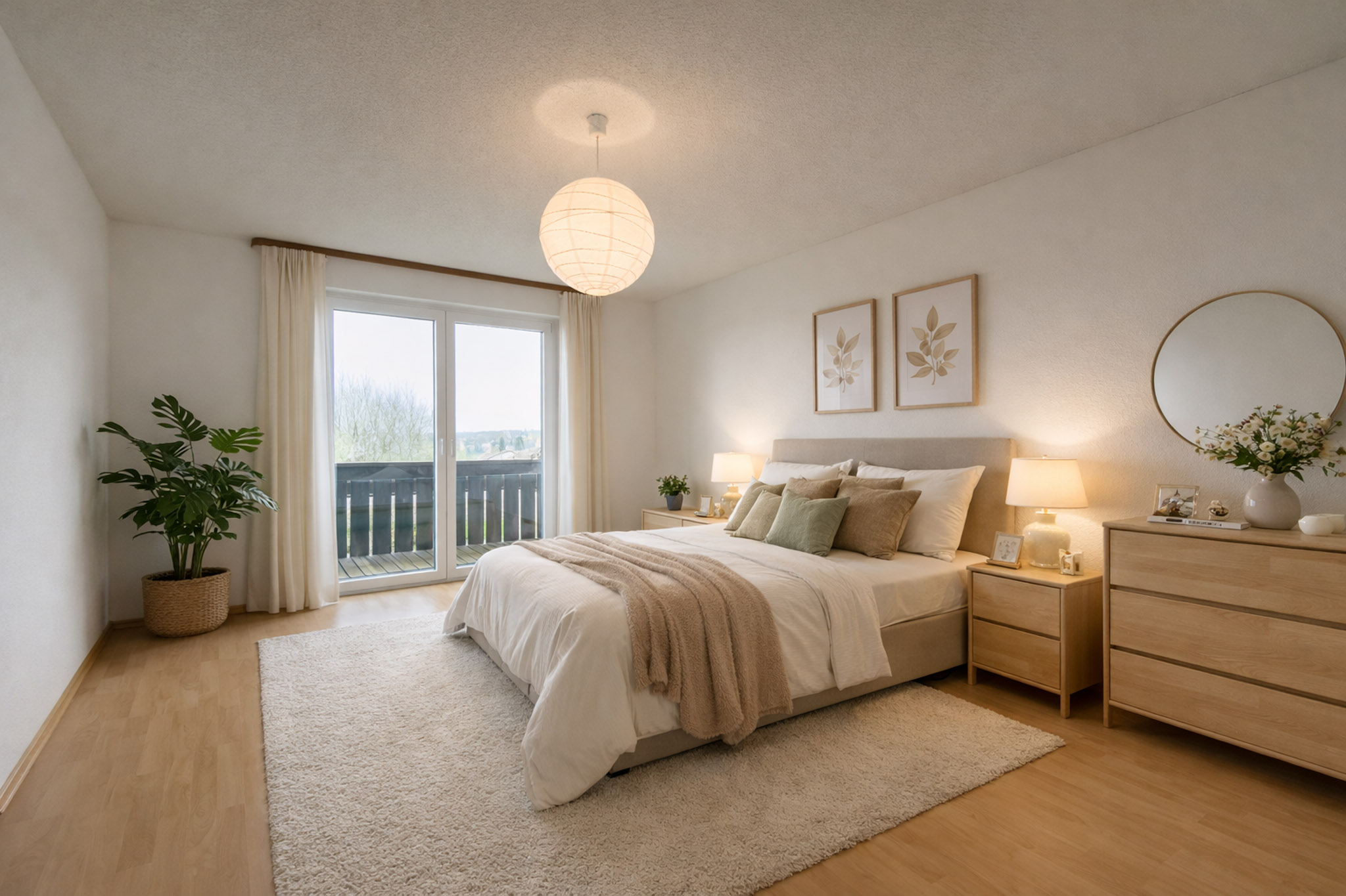 Schlafzimmer im EG (KI generiert)