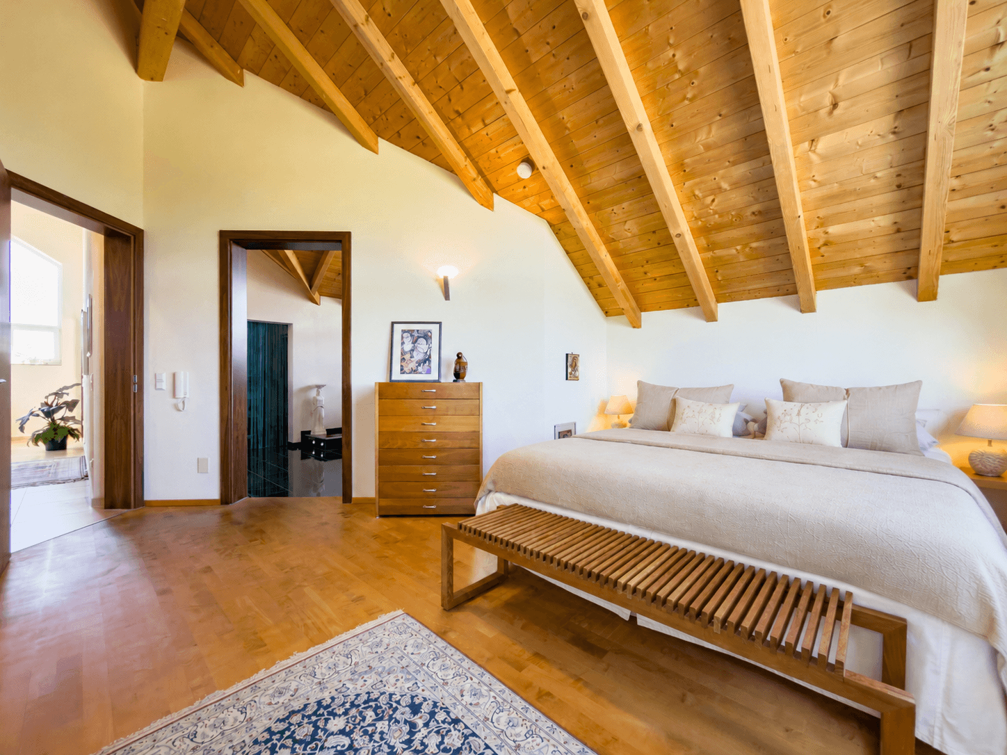Schlafzimmer mit Bad en Suite
