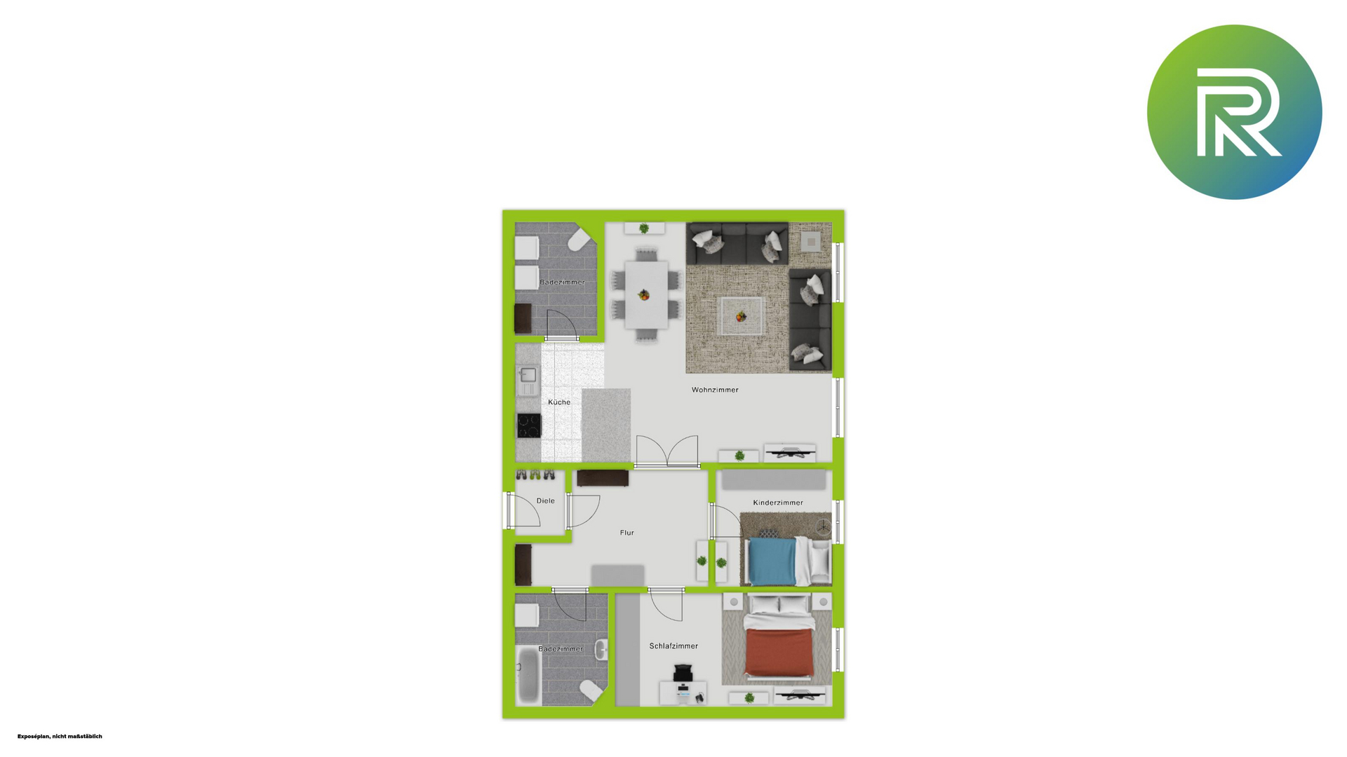 Grundriss digitalisiert