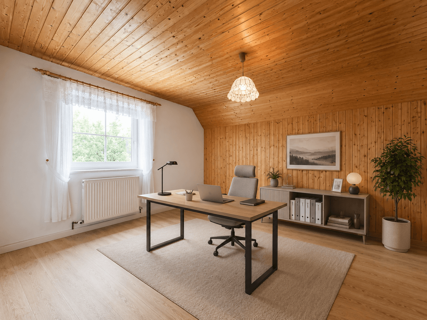 Büro oder Schlafzimmer im OG (KI generiert)