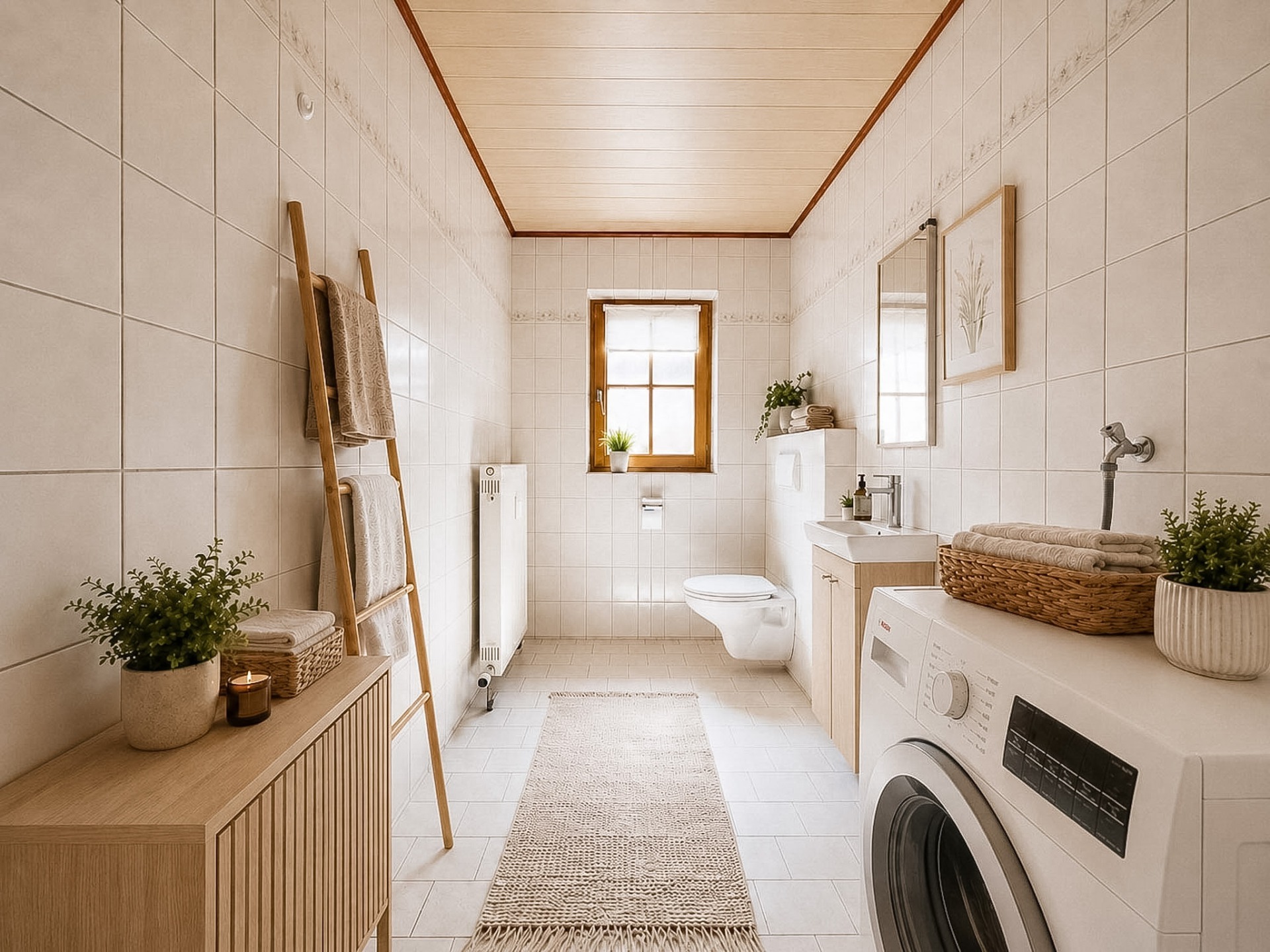 Badezimmer im EG (Anbau) - KI generiert