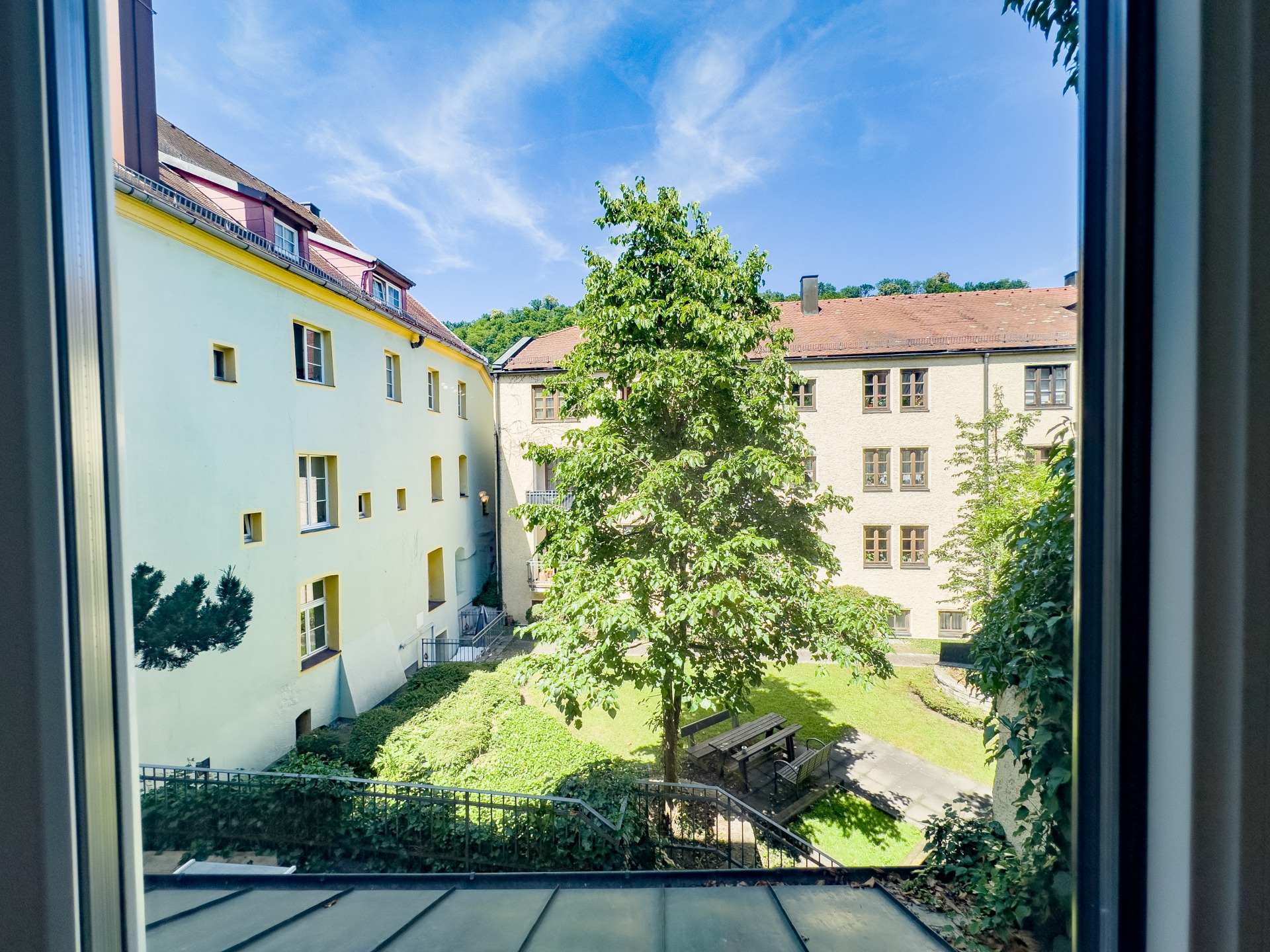Ausblick Richtung Innenhof