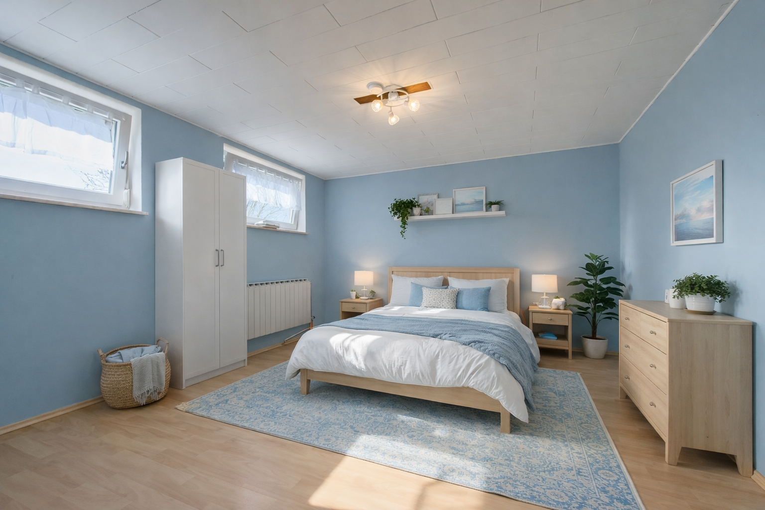 Schlafzimmer 1 im UG (KI gneriert)