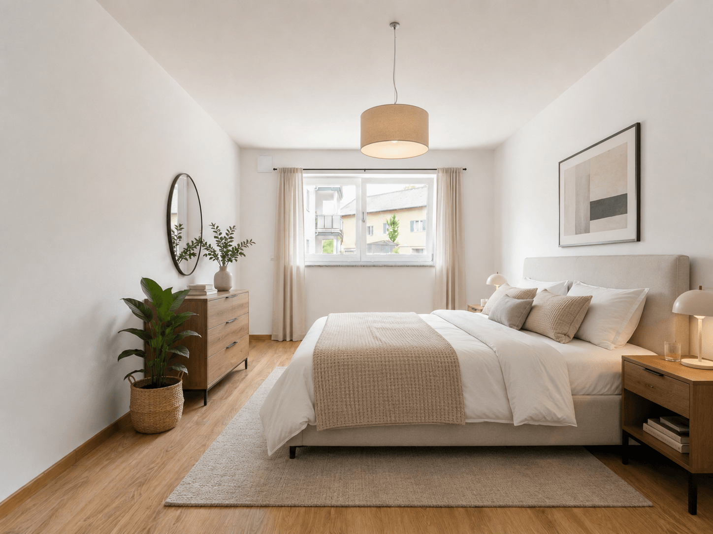 mit KI gestaged - Schlafzimmer
