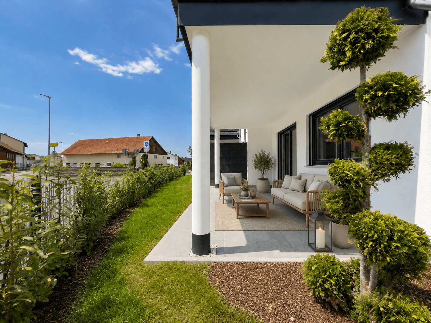 mit KI gestaged - Terrasse