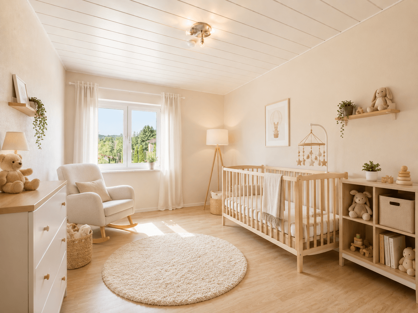 Schlafzimmer 1 im EG (KI generiert)