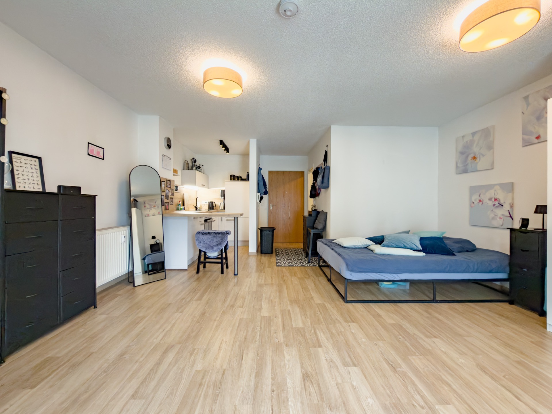 Wohn- und Schlafzimmer