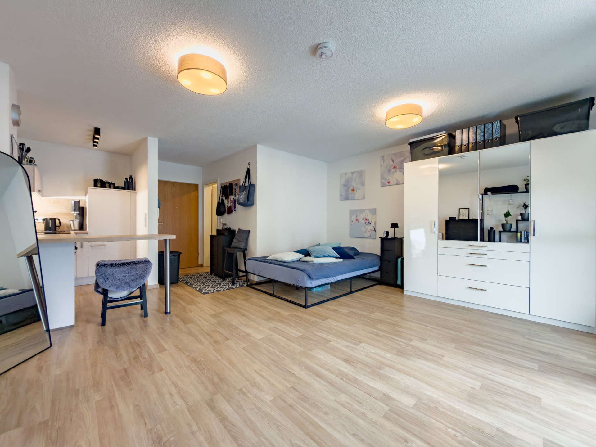 Wohn- und Schlafzimmer