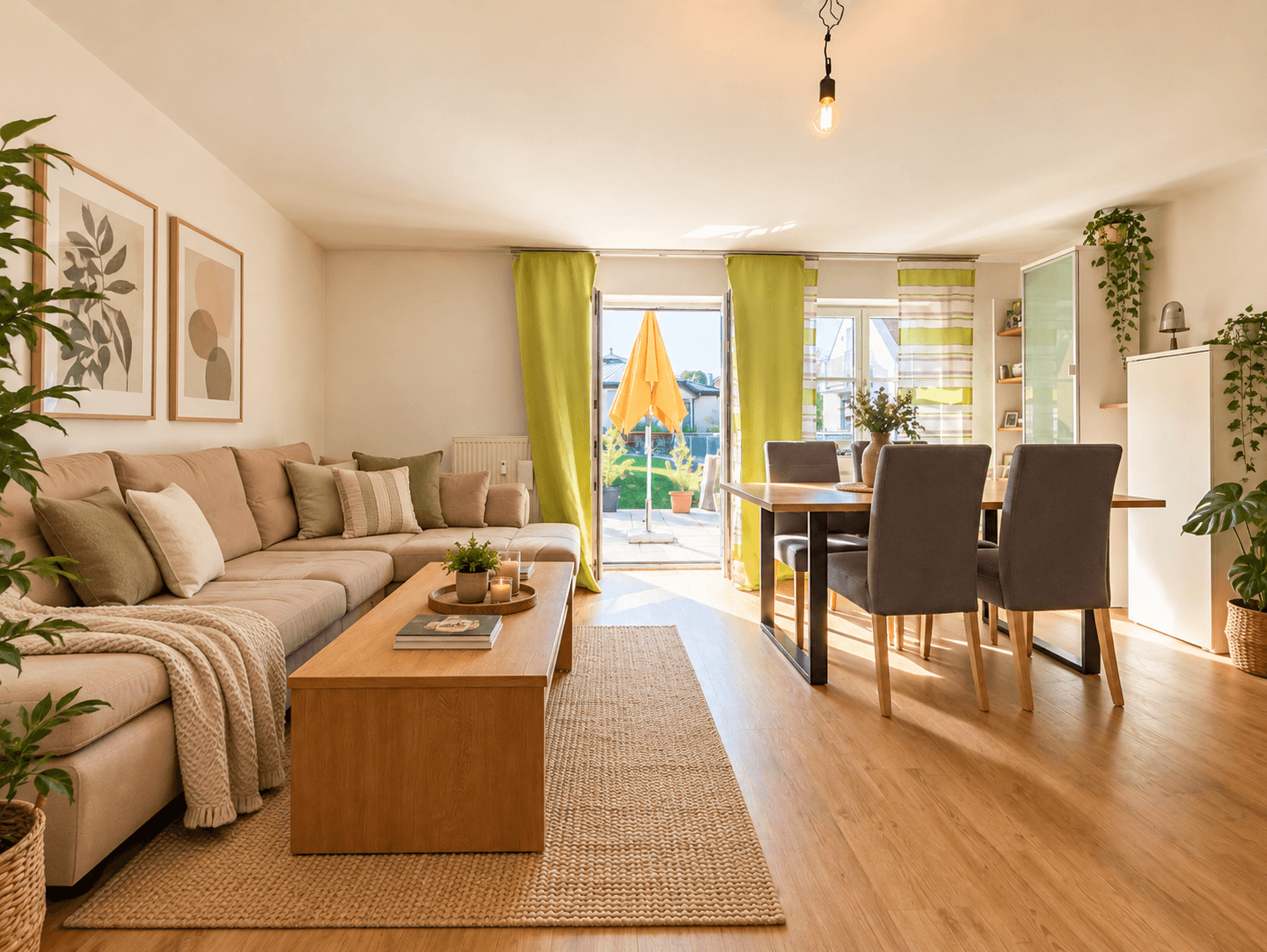 Wohn- und Esszimmer - KI generiert